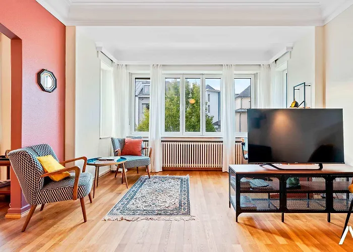 Cozy 1br With Balcony And Workspace In Hollerich 아파트 룩셈부르크